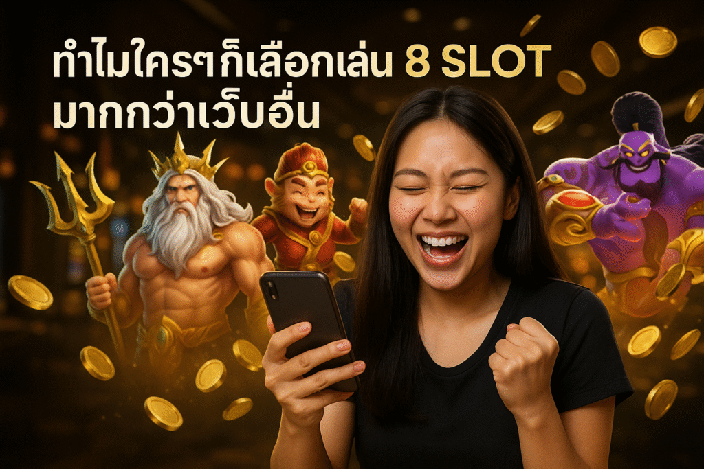 ทำไมใครๆ ก็เลือกเล่น 8 SLOT มากกว่าเว็บอื่น