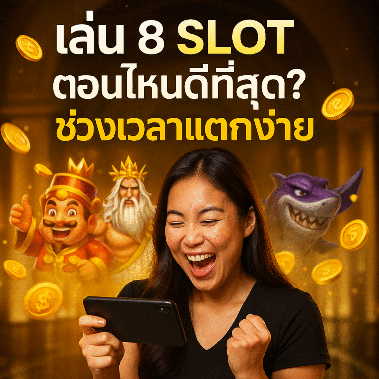 เล่น 8 SLOT ตอนไหนดีที่สุด? ช่วงเวลาแตกง่าย