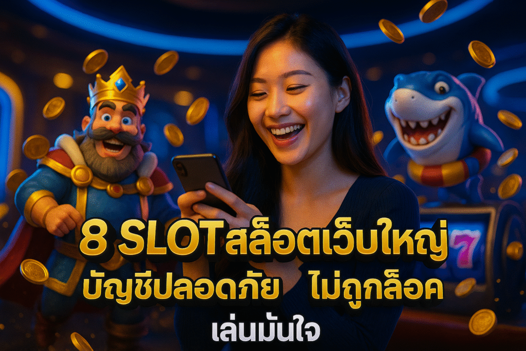 8 SLOT สล็อตเว็บใหญ่ บัญชีปลอดภัย ไม่ถูกล็อค เล่นมั่นใจ