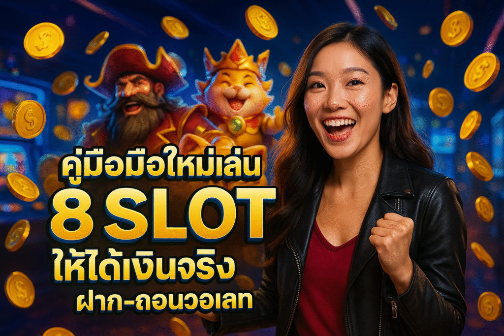 คู่มือมือใหม่เล่น 8 SLOT ให้ได้เงินจริง ฝาก-ถอนวอเลท