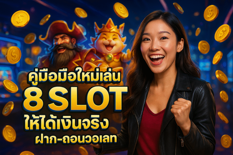 คู่มือมือใหม่เล่น 8 SLOT ให้ได้เงินจริง ฝาก-ถอนวอเลท