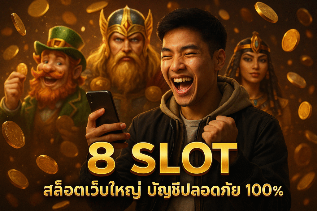 8 SLOT สล็อตเว็บใหญ่ บัญชีปลอดภัย 100%