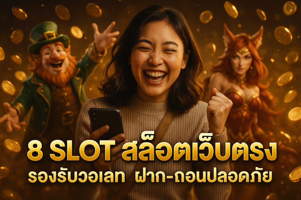 8 SLOT สล็อตเว็บตรง รองรับวอเลท ฝาก-ถอนปลอดภัย