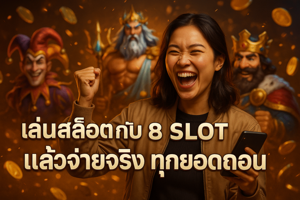 เล่นสล็อตกับ 8 SLOT แล้วจ่ายจริง ทุกยอดถอน