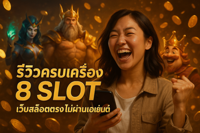 รีวิวครบเครื่อง 8 SLOT เว็บสล็อตตรง ไม่ผ่านเอเย่นต์